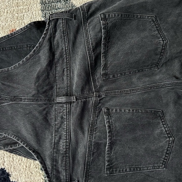 We The Free Black Gray Denim Overalls 27 - Picture 10 of 10